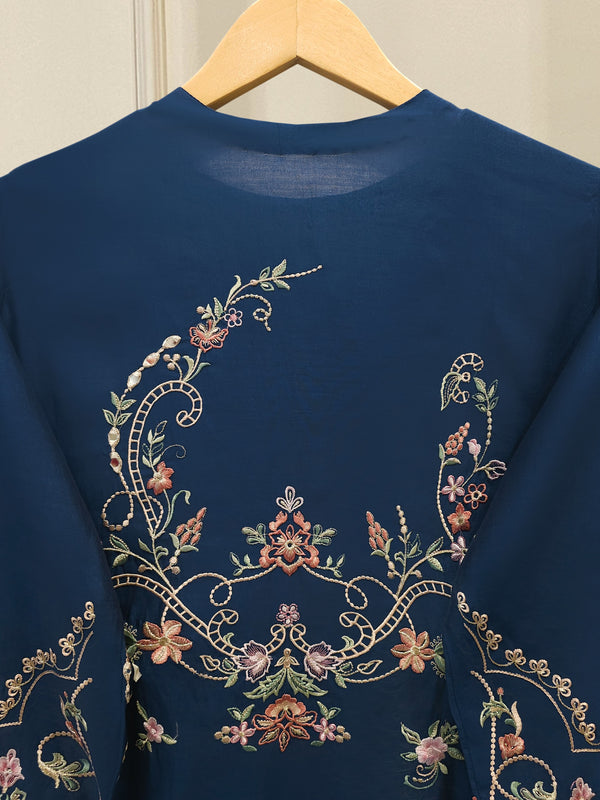 3 Piece - Pure Khaddi Silk Embroidered  Suit S115040