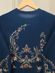 3 Piece - Pure Khaddi Silk Embroidered  Suit S115040