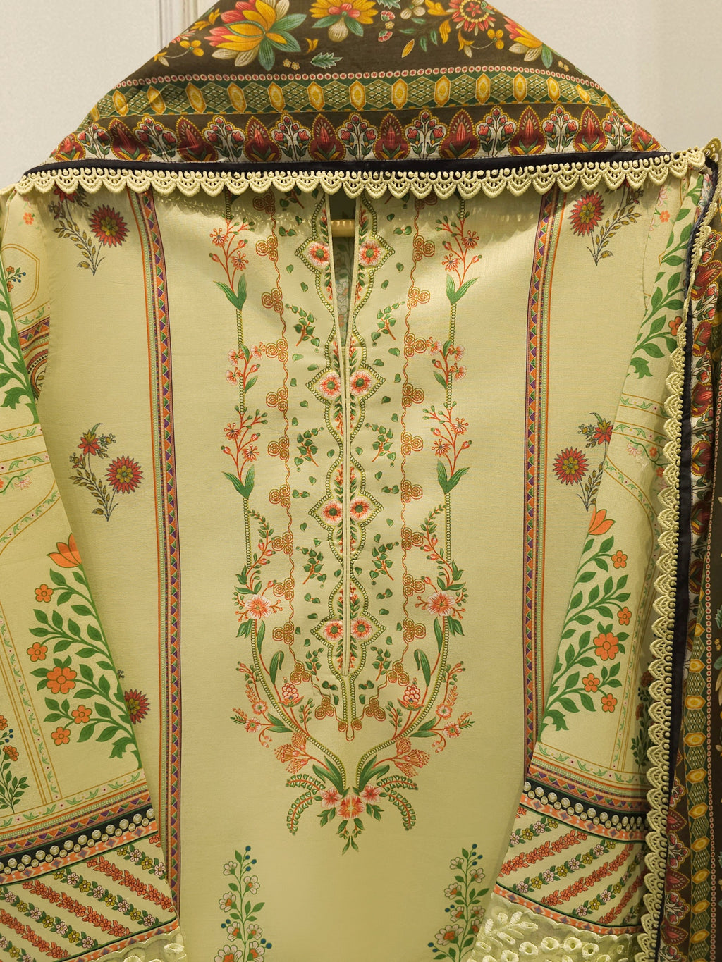 2 Piece -Digital Printed Cambric Suit S115080