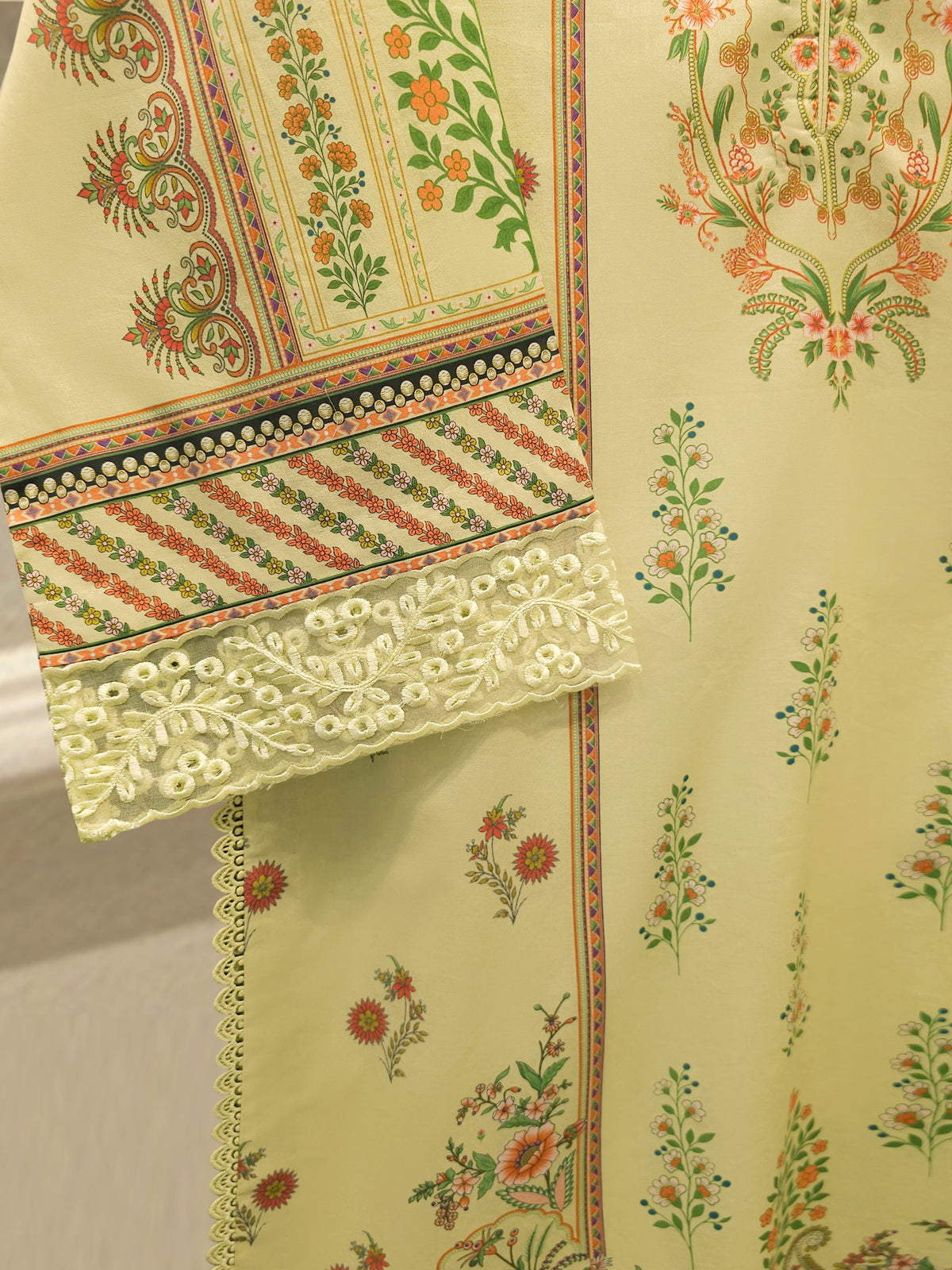 2 Piece -Digital Printed Cambric Suit S115080