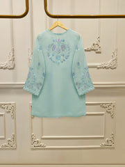 Pure Embroidered Cotton Net Shirt-S112997