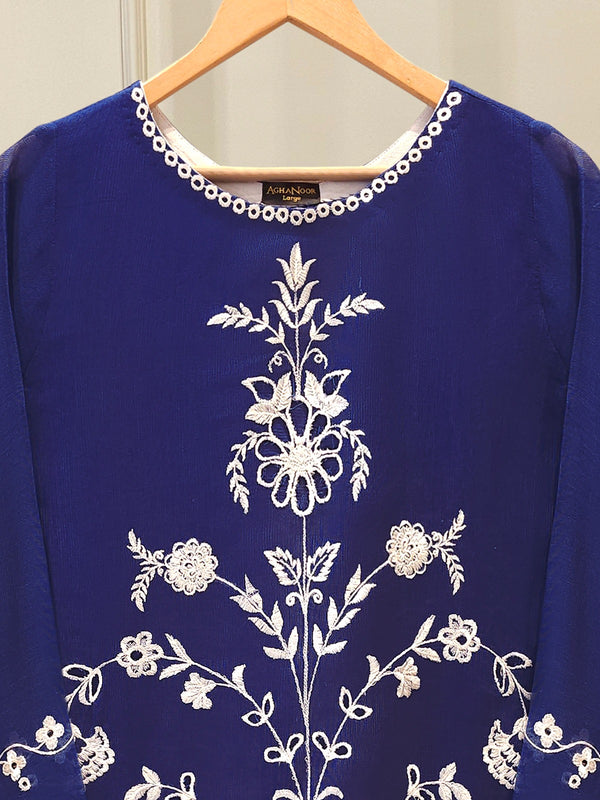 Pure Embroidered Cotton Net Shirt-S113268