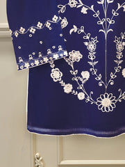 Pure Embroidered Cotton Net Shirt-S113268