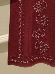 Pure Embroidered  Shisha Silk Shirt S115123