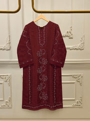 Pure Embroidered  Shisha Silk Shirt S115123