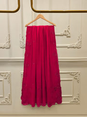 3 Piece- Pure  Shisha Silk Embroidered Suit S115108