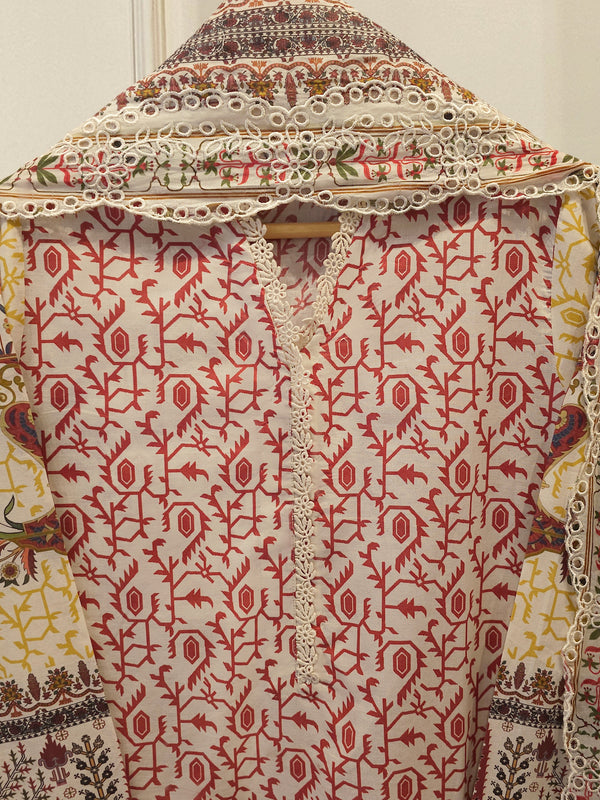 2 Piece -Digital Printed Cambric Suit S115121