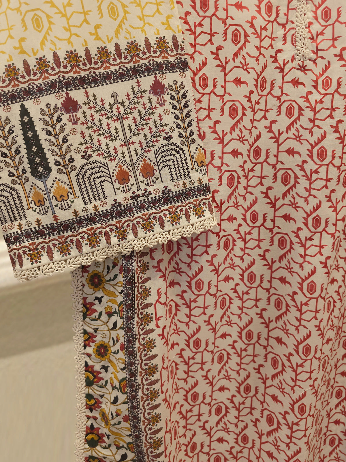 2 Piece -Digital Printed Cambric Suit S115121