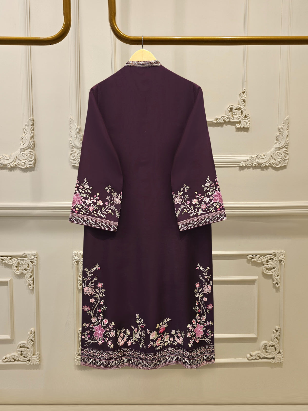 2 Piece- Pure Sheesha Silk Embroidered Suit S115119