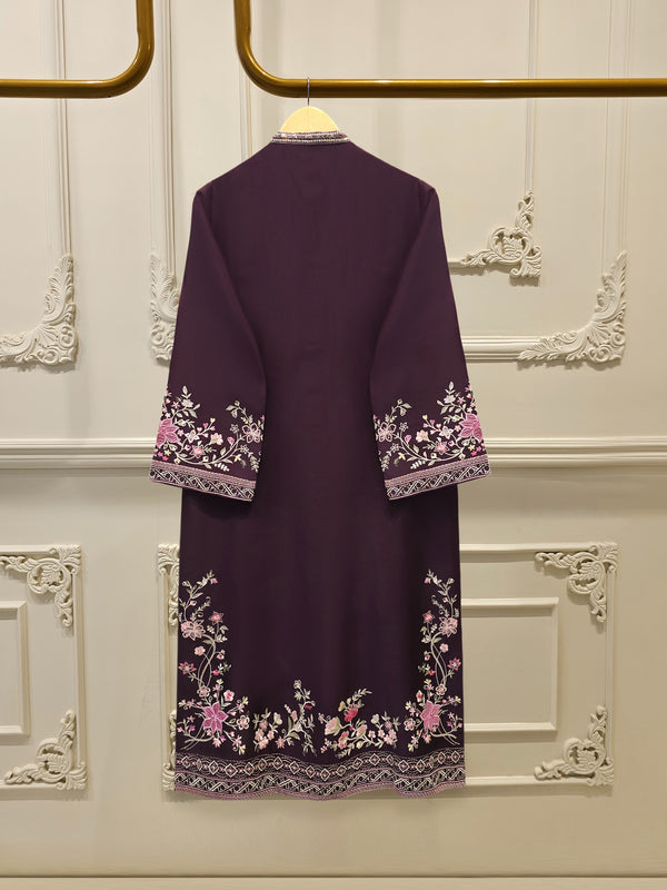 2 Piece- Pure Sheesha Silk Embroidered Suit S115119