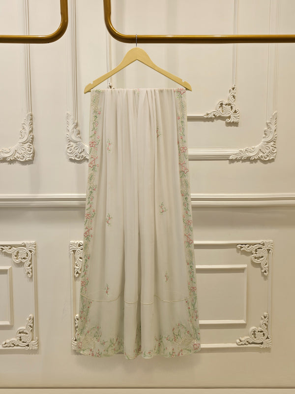3 Piece- Pure  Sheesha Silk Embroidered Suit S115118