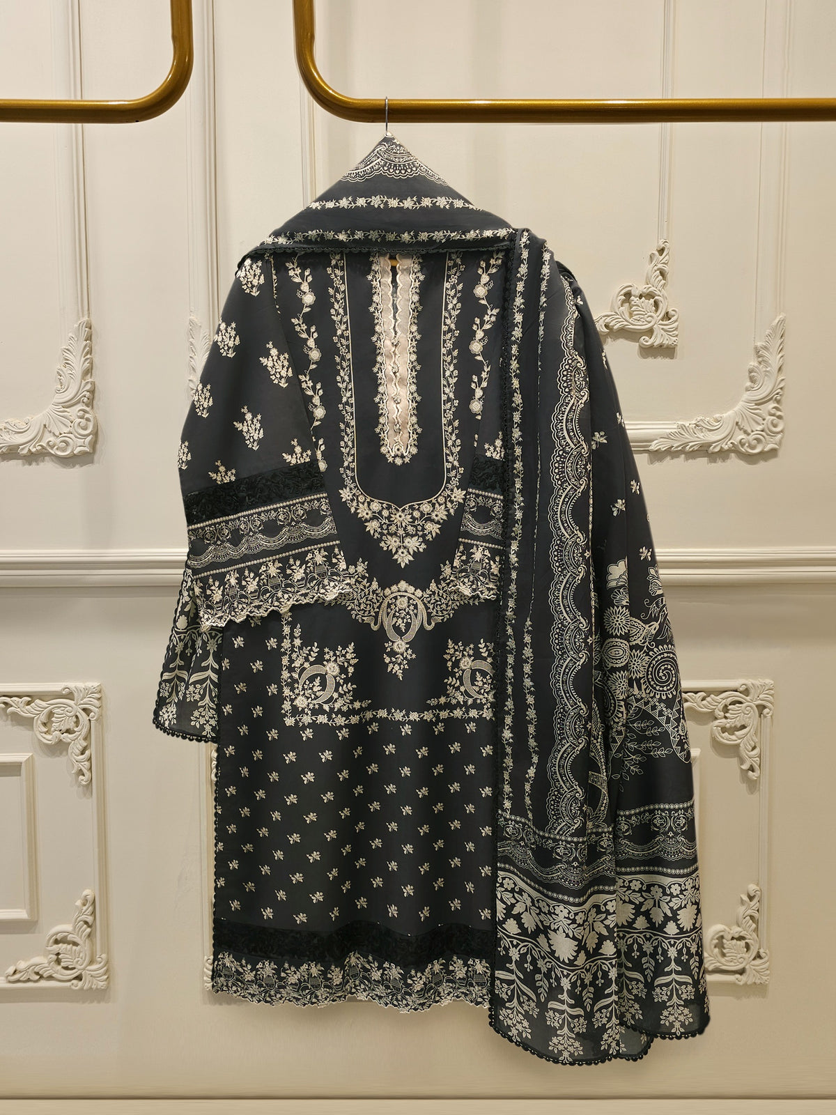 2 Piece -Digital Printed Cambric Suit S115109 Main image