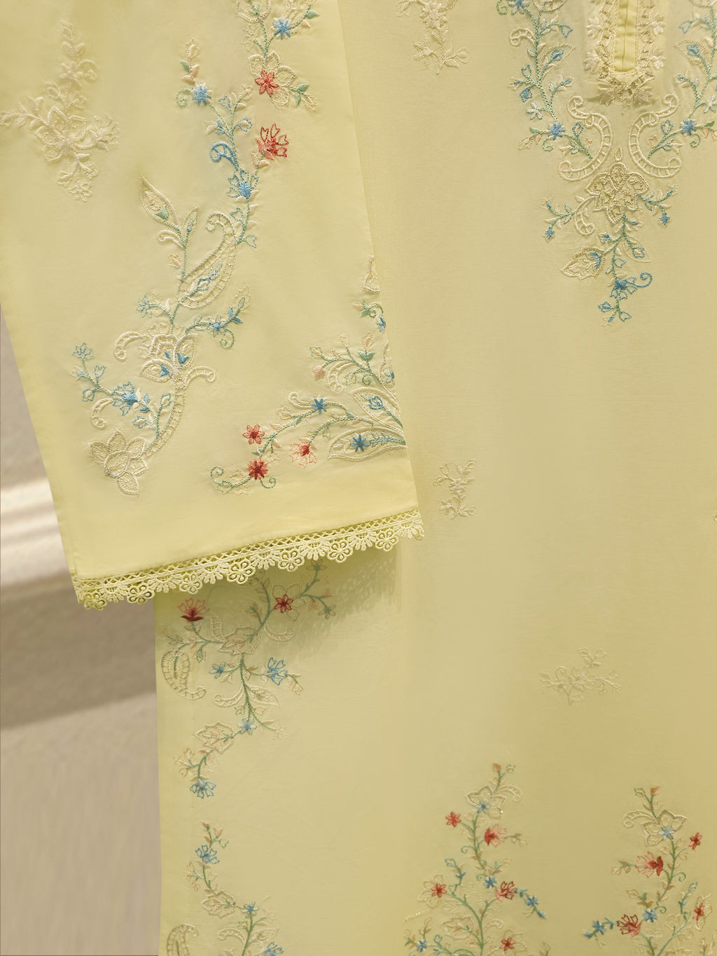 2 Piece - Embroidered Cambric Suit S115126
