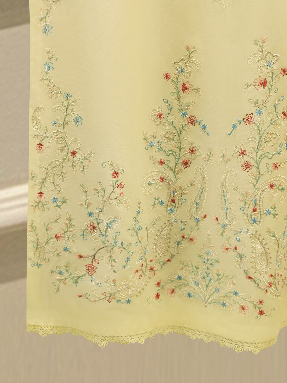 2 Piece - Embroidered Cambric Suit S115126