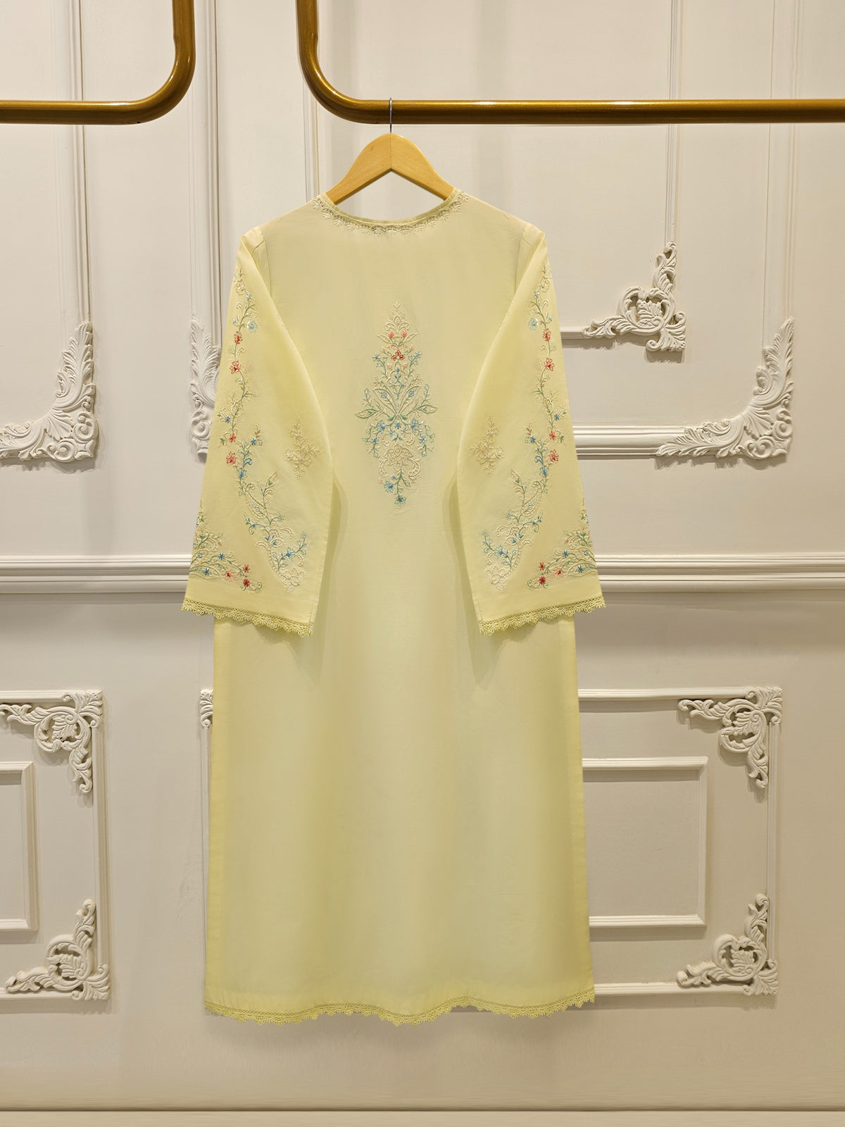 2 Piece - Embroidered Cambric Suit S115126