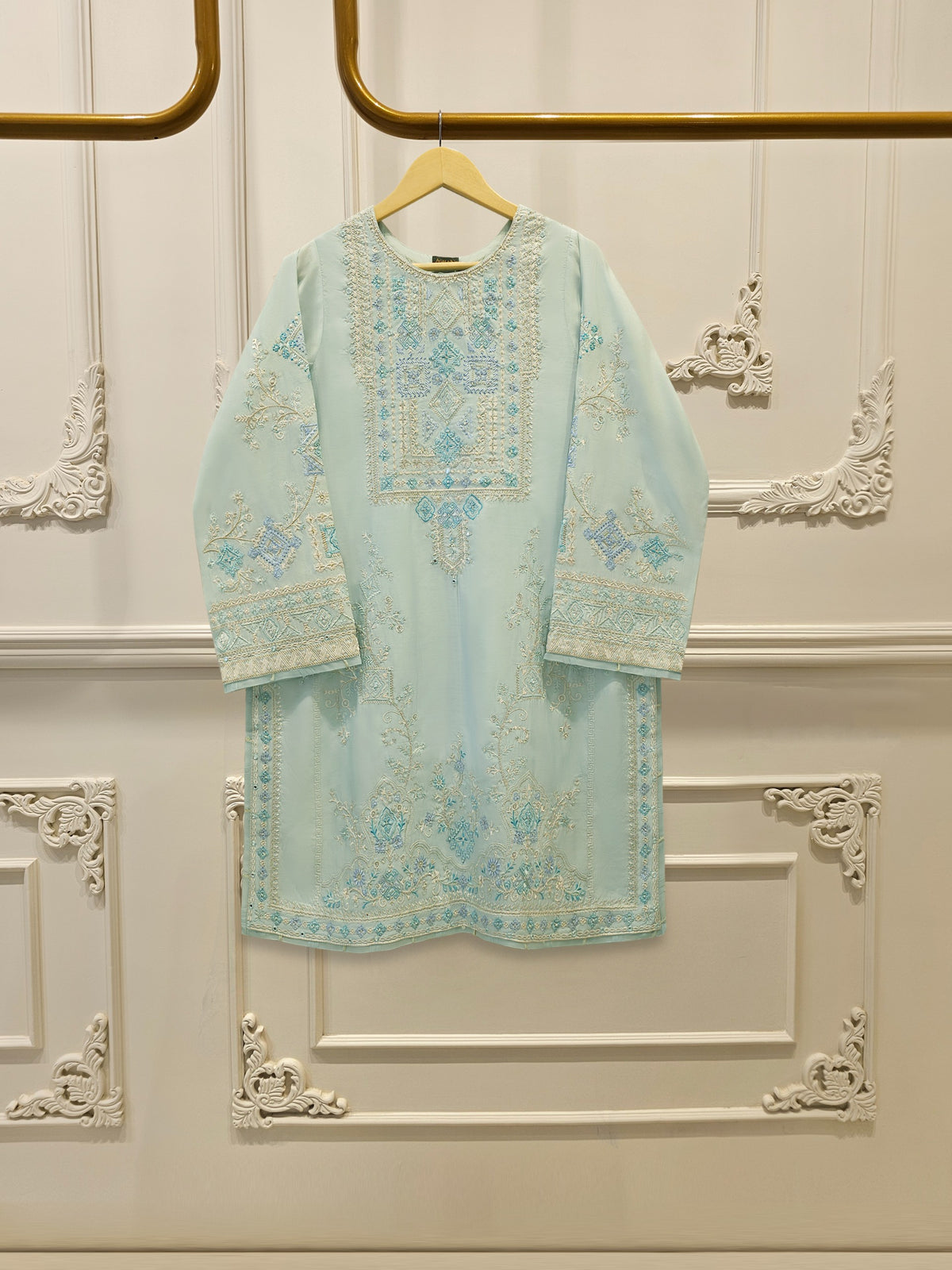 2 Piece - Pure Khaddi Silk Embroidered  Suit S115139 Main image