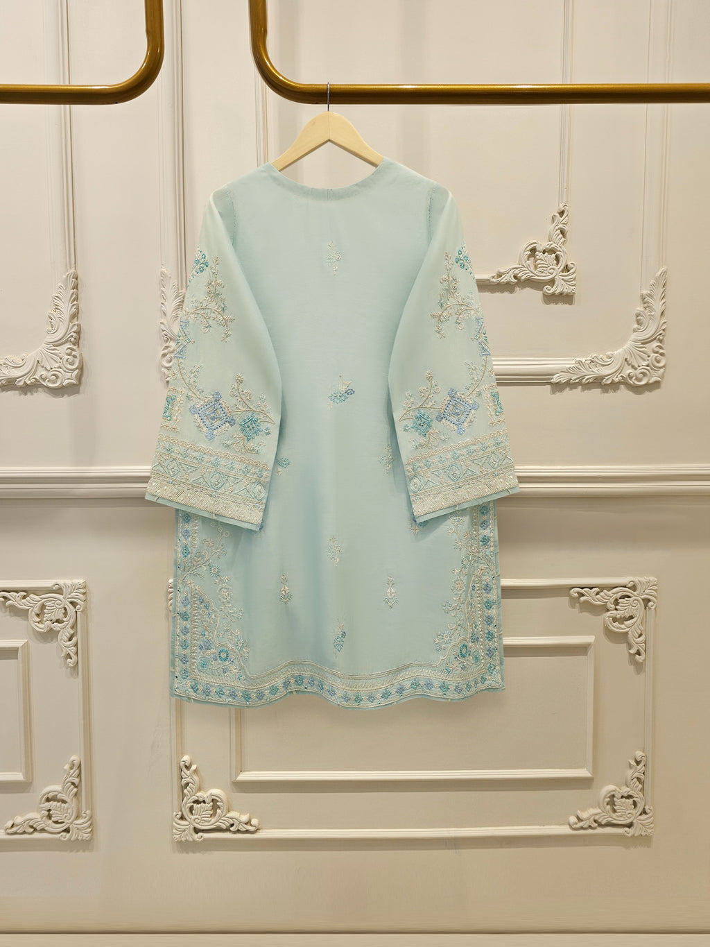 2 Piece - Pure Khaddi Silk Embroidered  Suit S115139