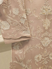 2 Piece - Pure Organza Embroidered Suit S114939