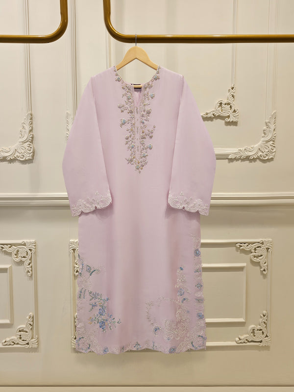 2 Piece- Pure Sheesha Silk Embroidered Suit S115130