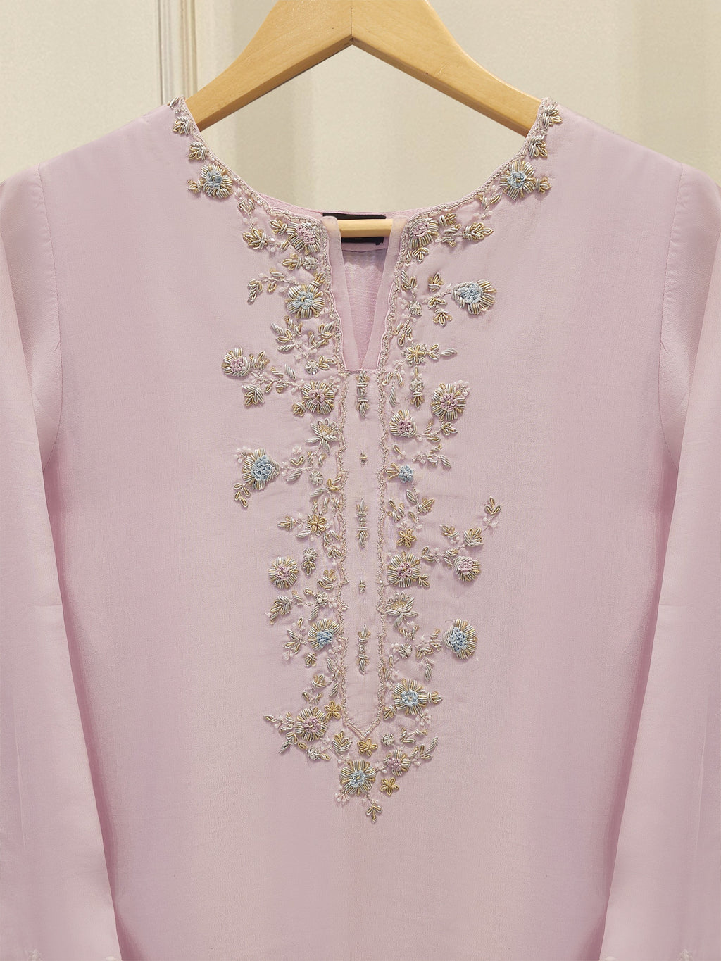2 Piece- Pure Sheesha Silk Embroidered Suit S115130