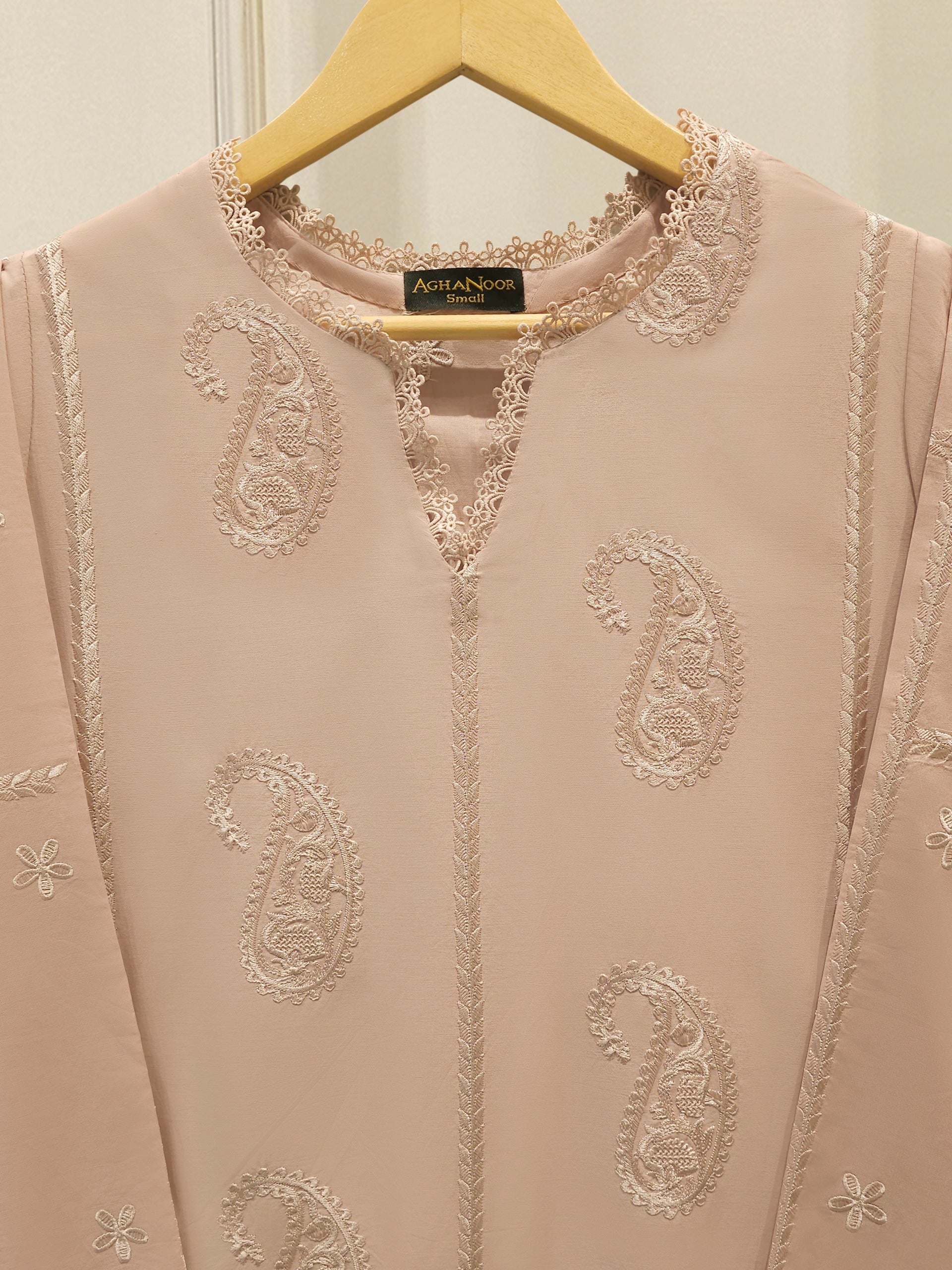2 Piece - Embroidered Cambric Suit S115166 Secondary image