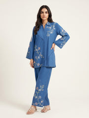 2 Piece - Embroidered Cambric Suit WS00346
