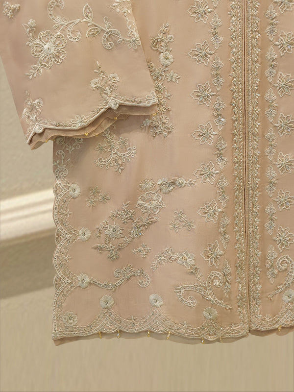 2 Piece- Pure Sheesha Silk Embroidered Suit S115154