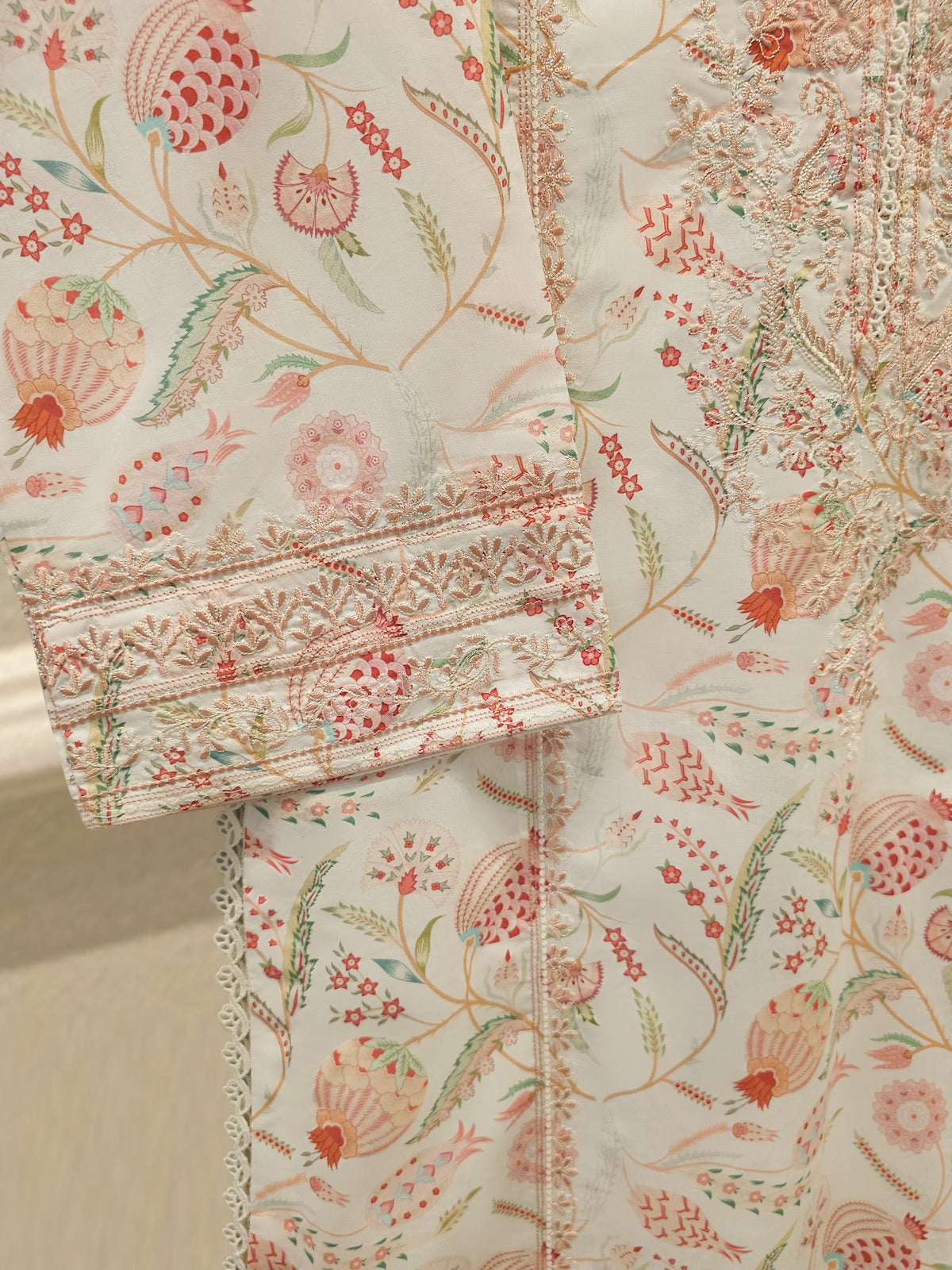 2 Piece Digital Printed Embroidered Lawn Suit S115174