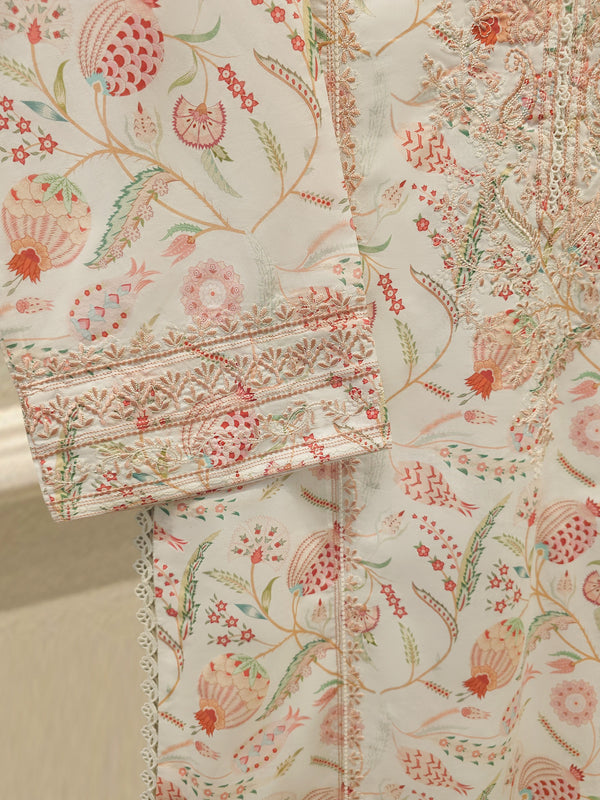 2 Piece Digital Printed Embroidered Lawn Suit S115174