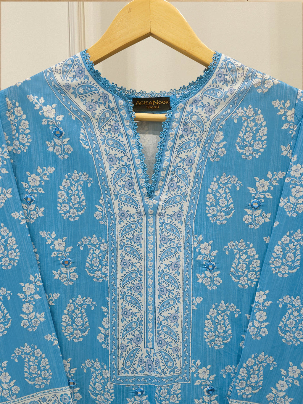 Digital printed lawn Shirt-S115218