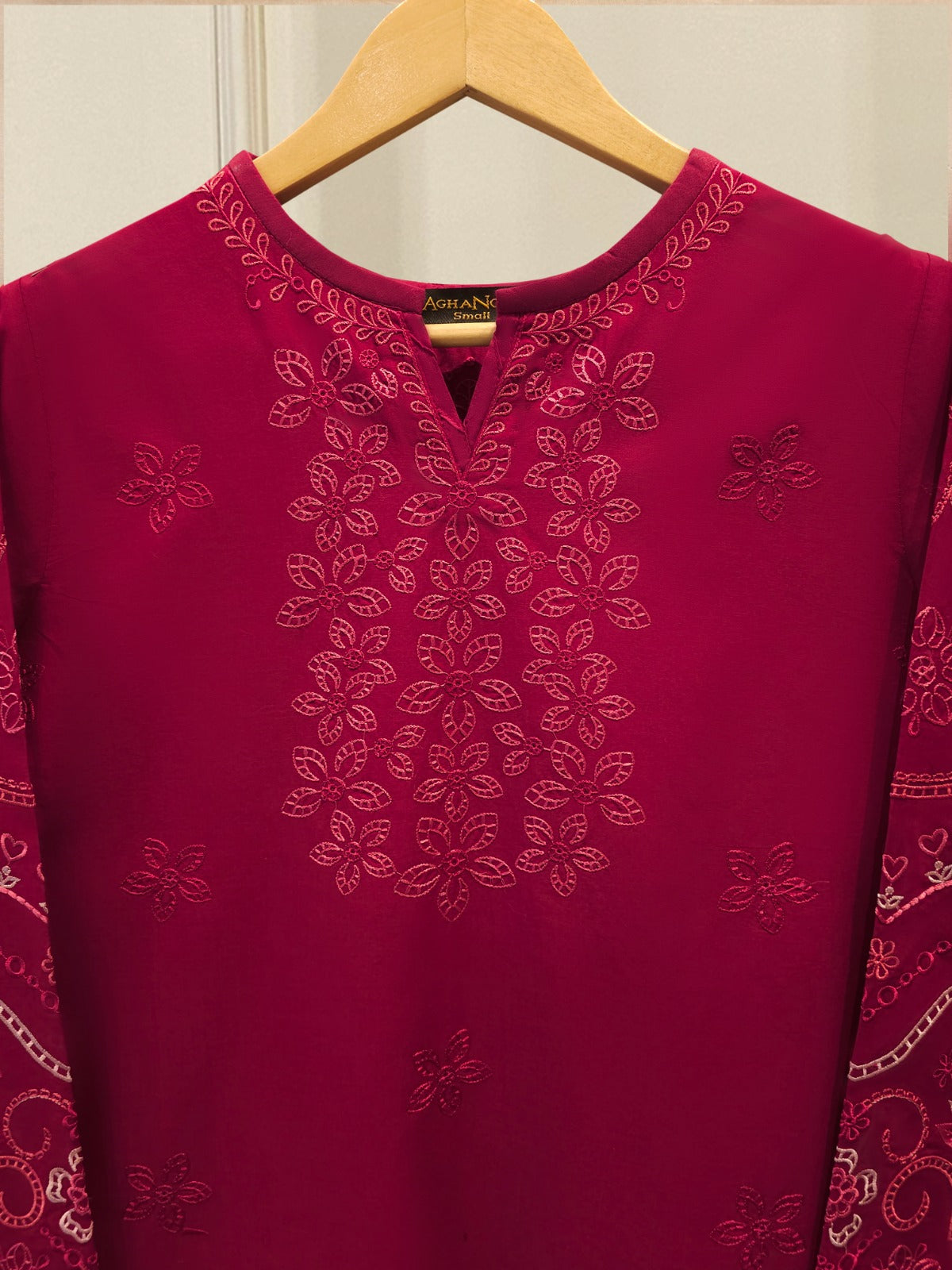 2 Piece - Embroidered Cambric Suit WS00405 Secondary image