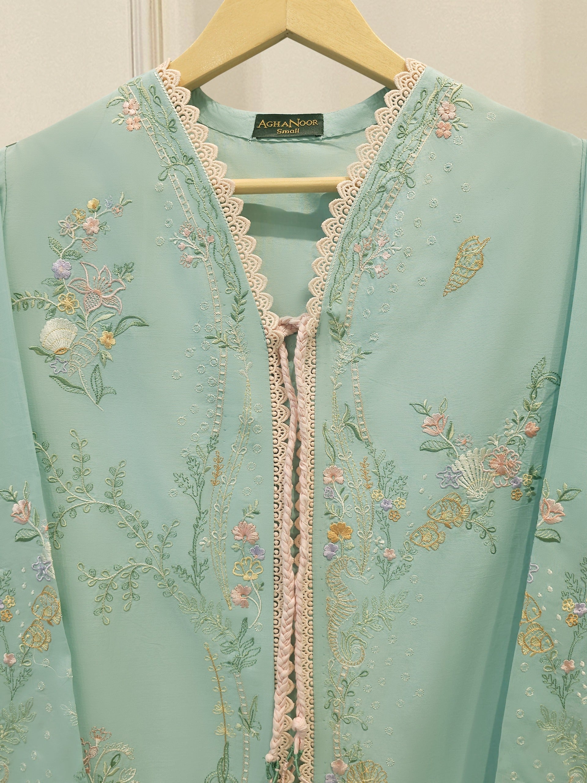 2 Piece - Embroidered Cambric Suit S115219 Secondary image