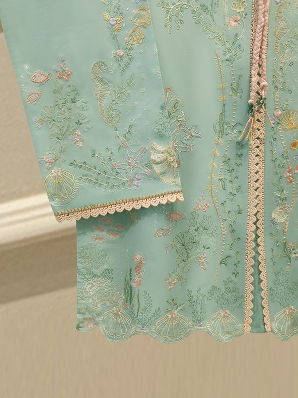 2 Piece - Embroidered Cambric Suit S115219