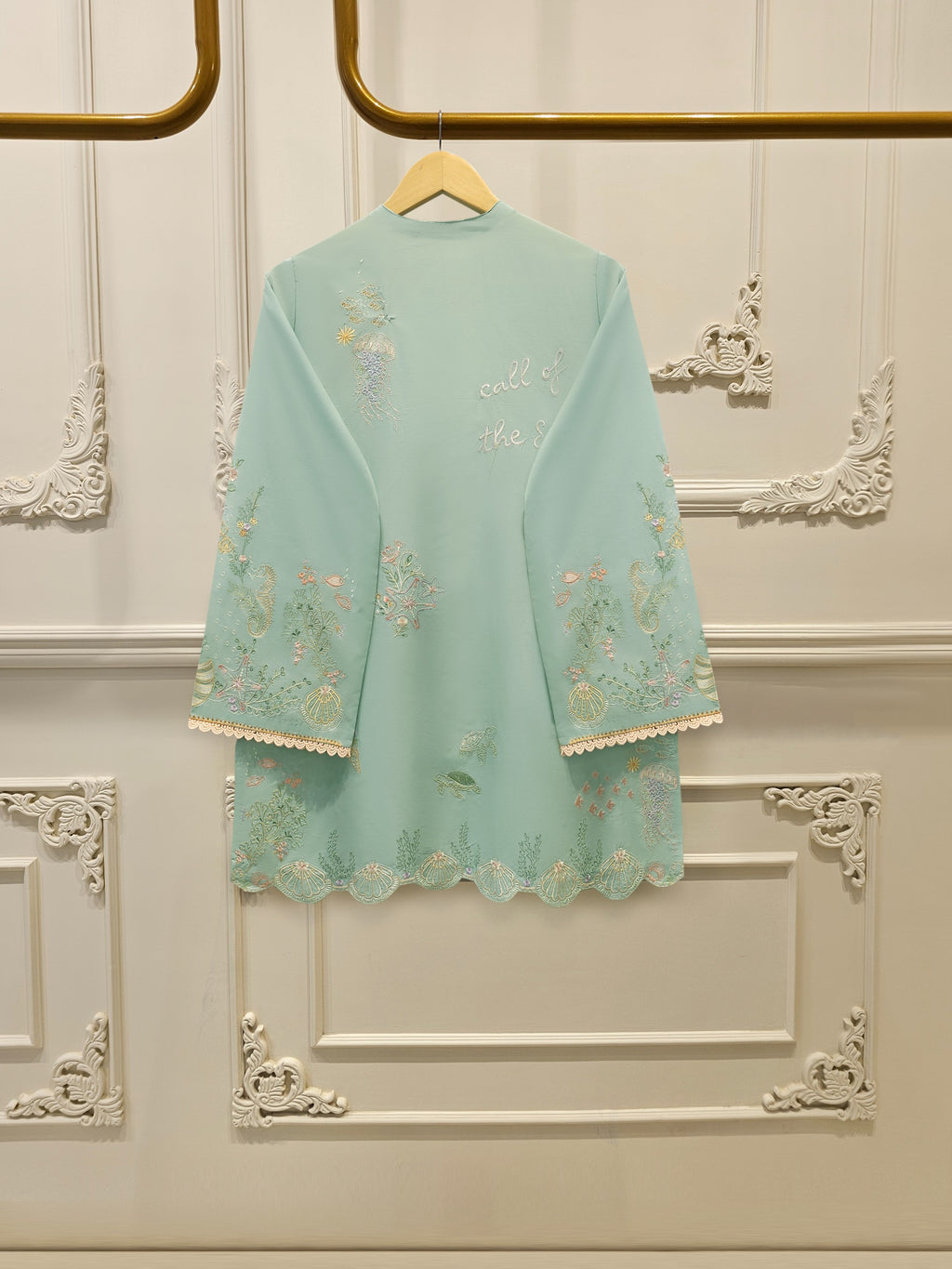 2 Piece - Embroidered Cambric Suit S115219