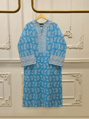 Digital printed lawn Shirt-S115218