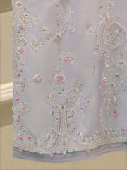 3 Piece- Pure  Sheesha Silk Embroidered Suit S115308