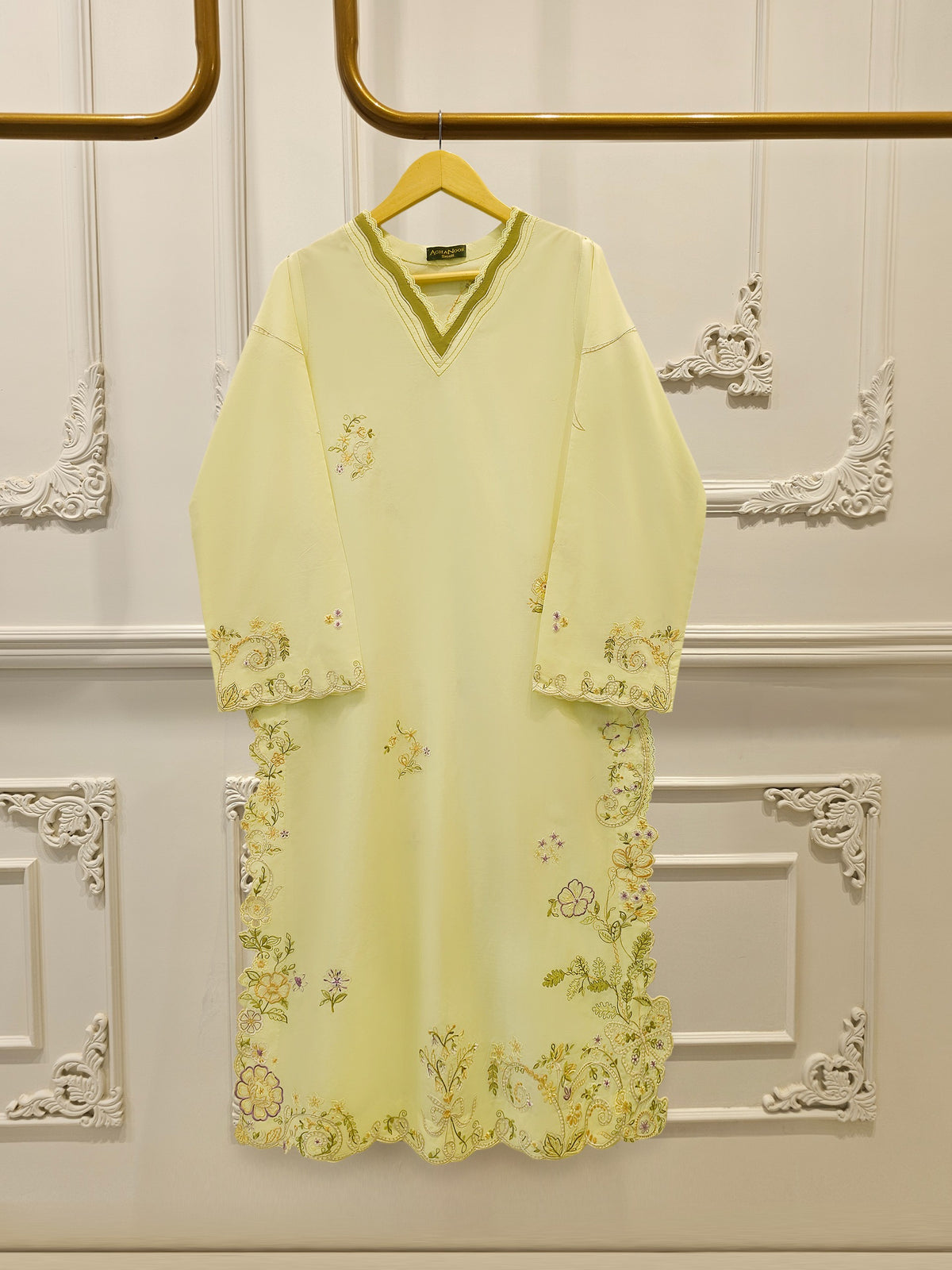 2 Piece - Embroidered Cambric Suit S115277 Main image