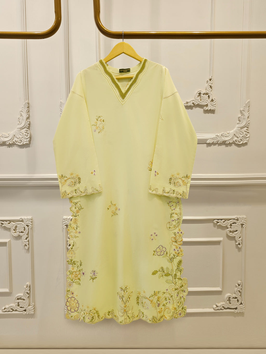 2 Piece - Embroidered Cambric Suit S115277