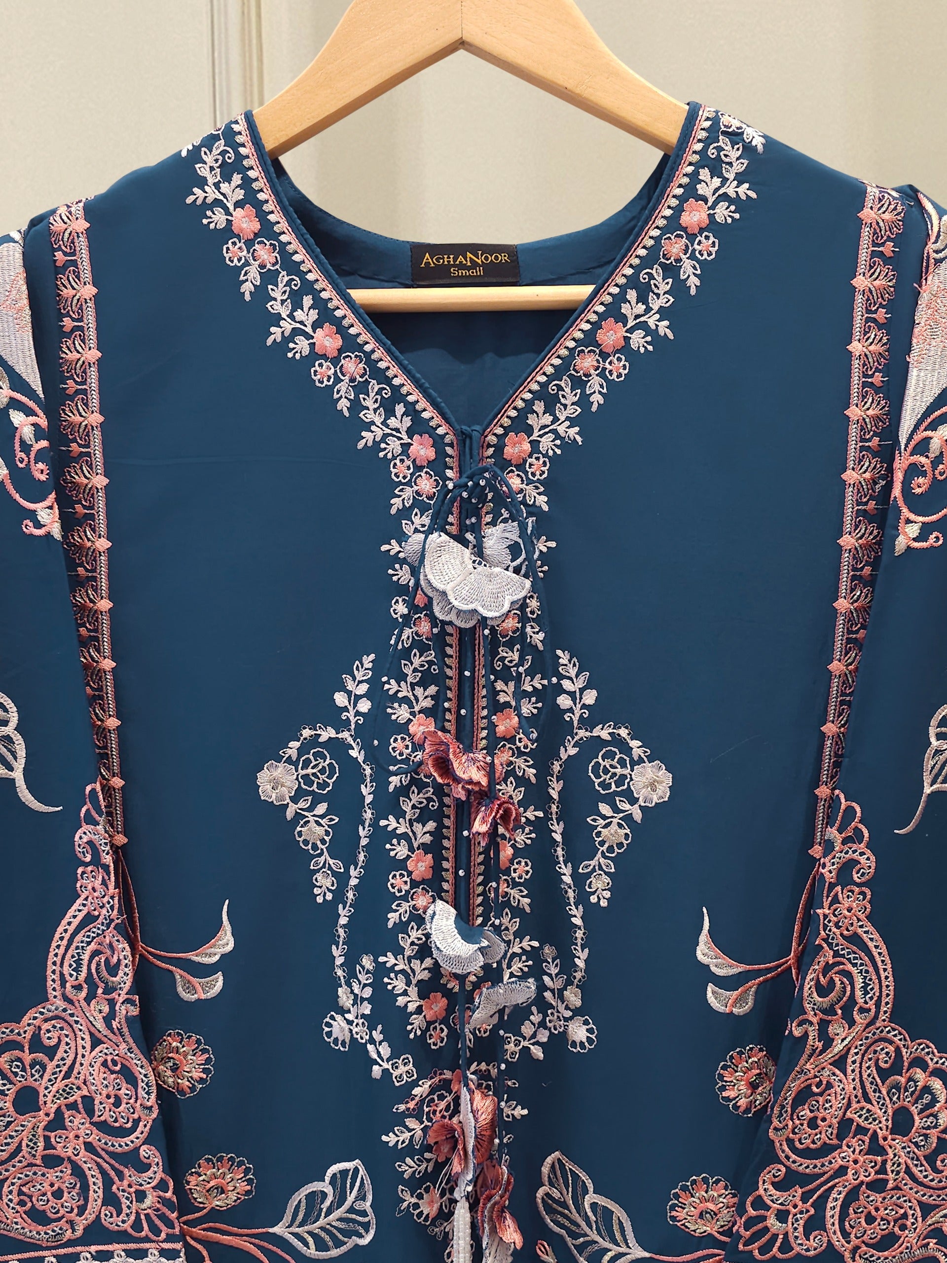 2 Piece - Embroidered Cambric Suit S115305 Secondary image