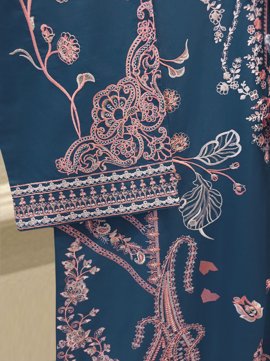 2 Piece - Embroidered Cambric Suit S115305
