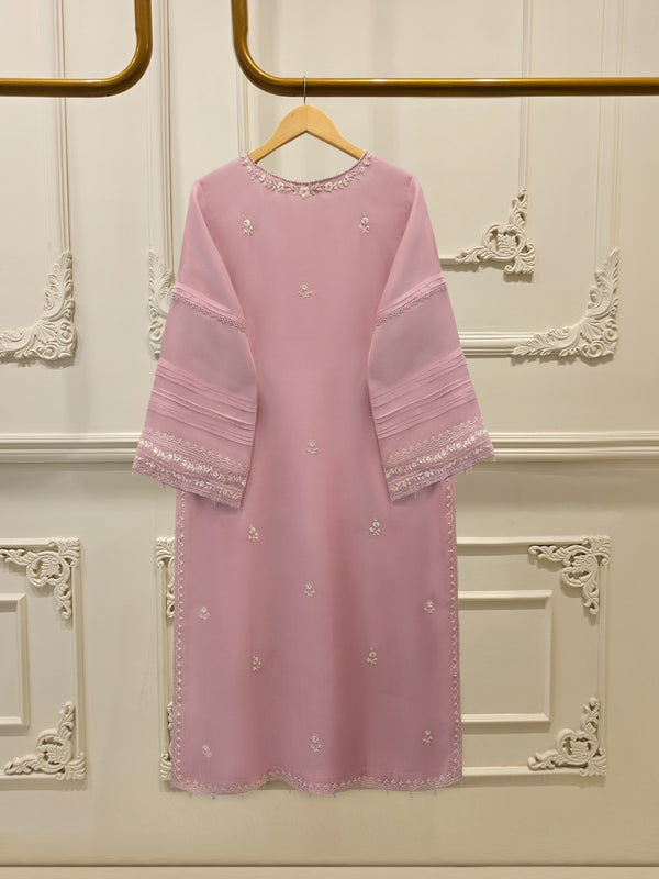 2 Piece - Pure Organza Embroidered Suit S114207