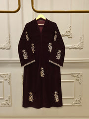 2 Piece - Embroidered Velvet Suit S115283