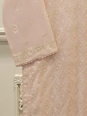 2 Piece - Pure Embroidered Cotton Net Suit S113578