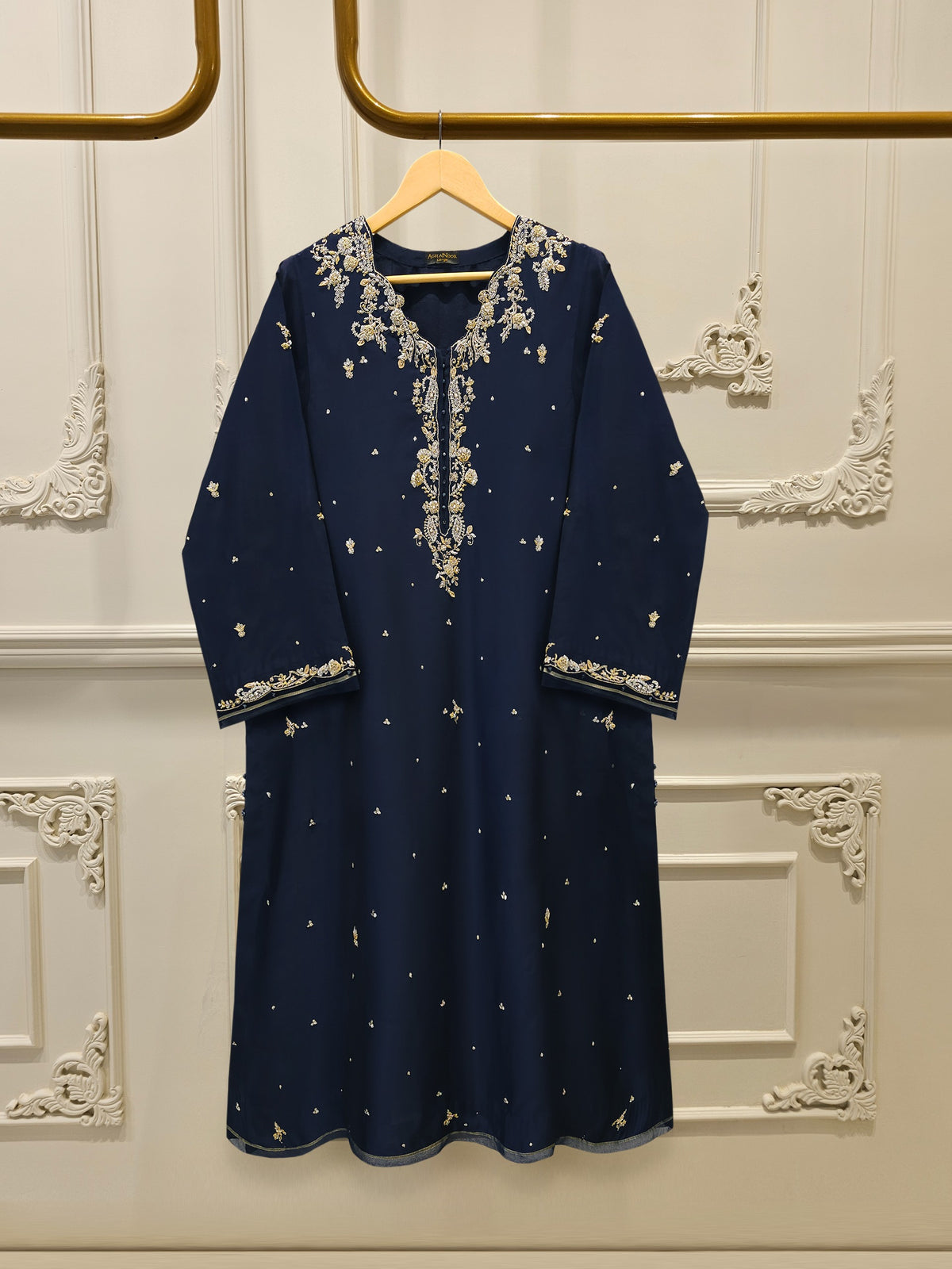 2 Piece- Pure Sheesha Silk Embroidered Suit S115358