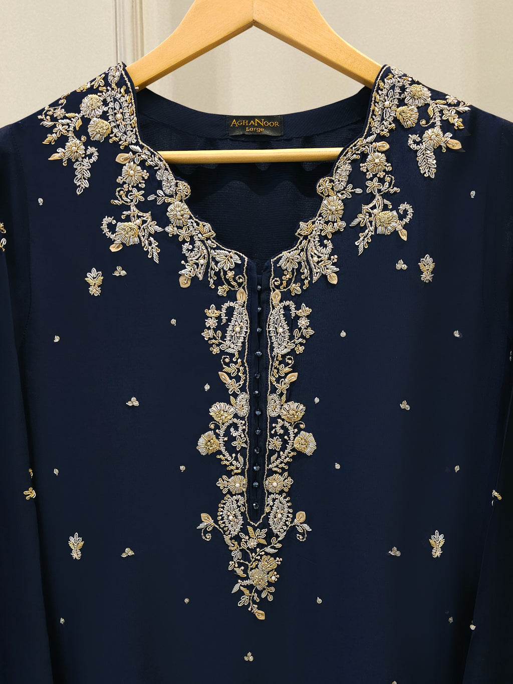 2 Piece- Pure Sheesha Silk Embroidered Suit S115358