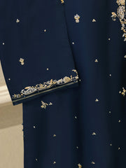 2 Piece- Pure Sheesha Silk Embroidered Suit S115358