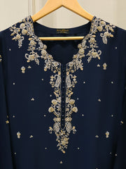 2 Piece- Pure Sheesha Silk Embroidered Suit S115358