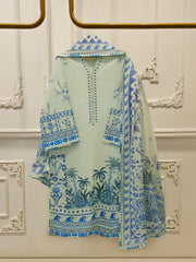 2 Piece - Digital Printed  Lawn Suit S115361
