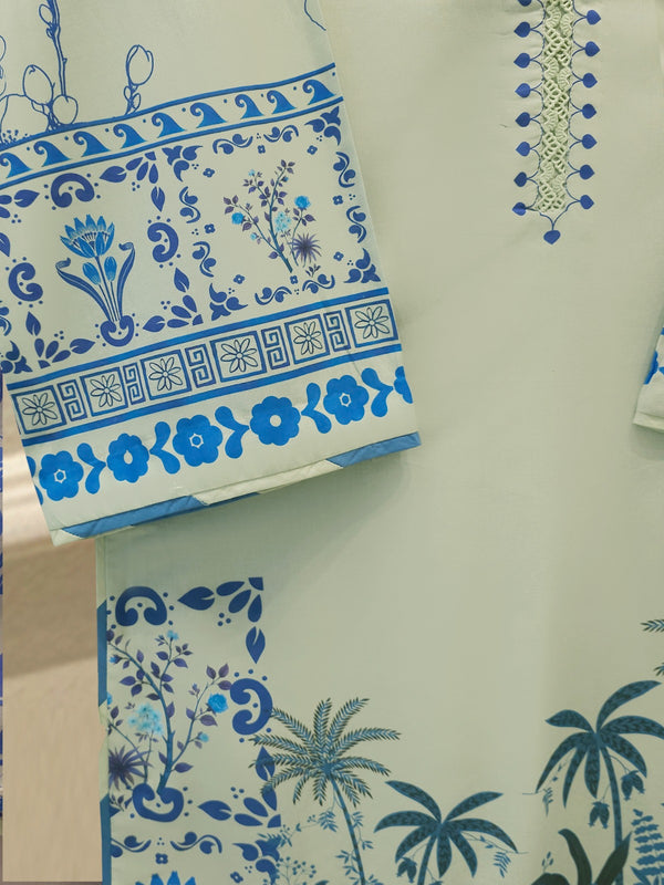 2 Piece - Digital Printed  Lawn Suit S115361