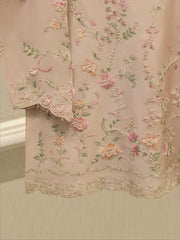 2 Piece- Pure Sheesha Silk Embroidered Suit S115394
